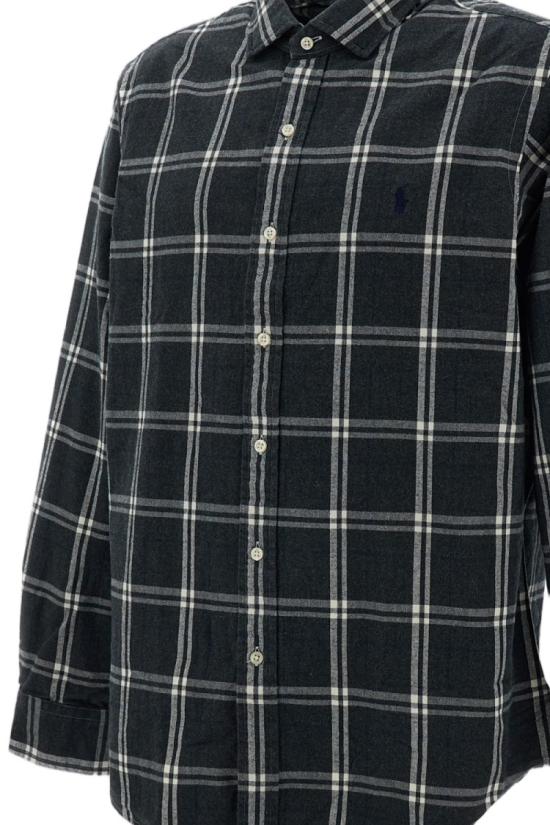 26FW 폴로 랄프로렌 셔츠 710B30241004GREYNAVY Black - POLO RALPH LAUREN
