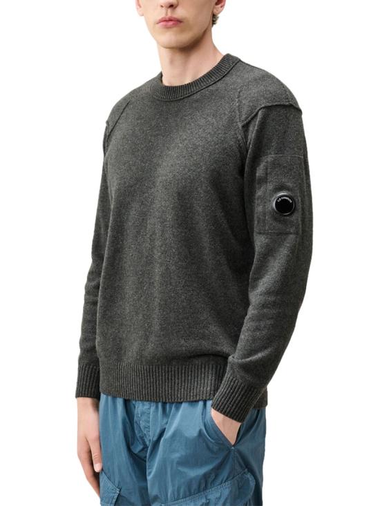26FW 씨피 컴퍼니 크루넥 니트 스웨터 크루넥 니트 스웨터 21CMKN085A110149A978 Black - C.P. COMPANY