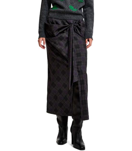 26FW 에센셜앤트워프 롱 스커트 KARM K2DA 36 Grey - ESSENTIEL ANTWERP