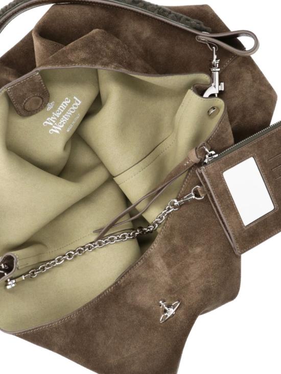 26FW 비비안웨스트우드 아카이브 오르브 레더 토트백 4601000IW L00AWM404 Green - VIVIENNE WESTWOOD