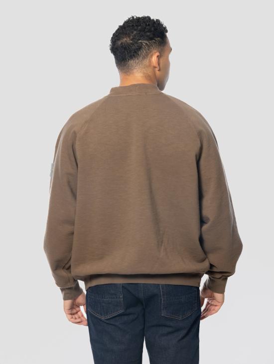 26FW 스톤 아일랜드 긴팔 티셔츠 Cotone Marrone의 Felpa Gircollo Tubolare - STONE ISLAND