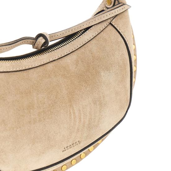 26FW 이자벨마랑 오스칸 문 스웨이드 카프스킨 레더 숄더백 PP0003FAA3C32M Beige - ISABEL MARANT