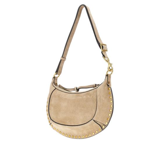 26FW 이자벨마랑 오스칸 문 스웨이드 카프스킨 레더 숄더백 PP0003FAA3C32M Beige - ISABEL MARANT