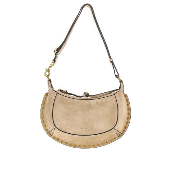 26FW 이자벨마랑 오스칸 문 스웨이드 카프스킨 레더 숄더백 PP0003FAA3C32M Beige