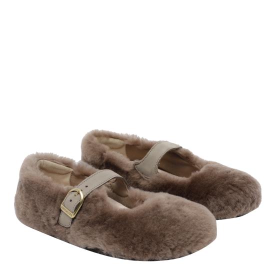 26FW 버켄스탁 플랫 슈즈 1032639 GRAY TAUPE BROWN - BIRKENSTOCK