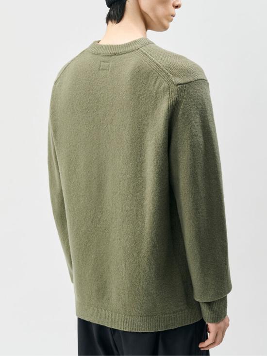 26FW 씨피 컴퍼니 크루넥 니트 스웨터 21CLKN010A 110778A661 GREEN - C.P. COMPANY