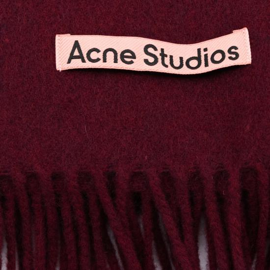 26FW 아크네 스튜디오 내로우 울 프린지 머플러 CA0210 AF6 BURGUNDY MELANGE - ACNE STUDIOS