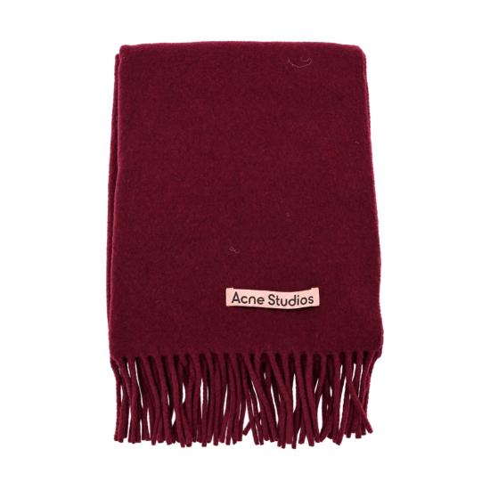26FW 아크네 스튜디오 내로우 울 프린지 머플러 CA0210 AF6 BURGUNDY MELANGE