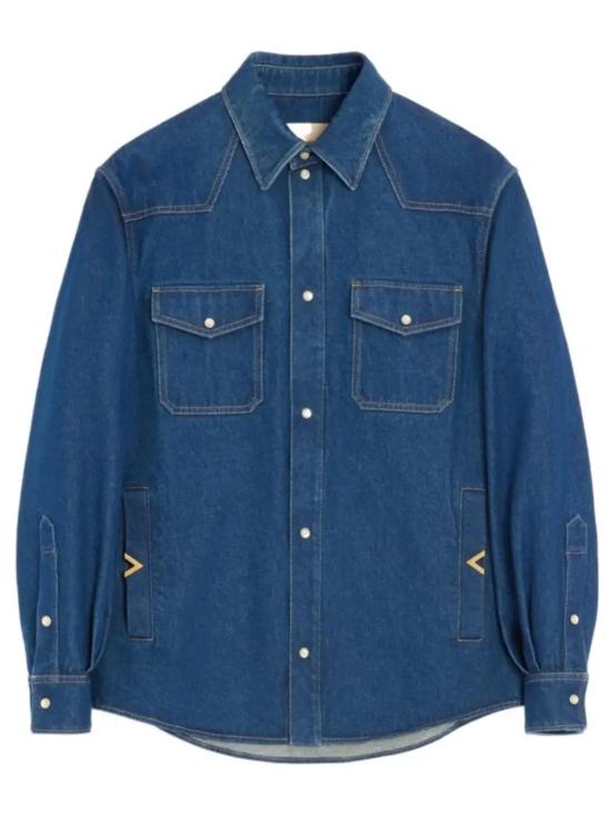 26FW 발렌티노 가라바니 셔츠 VDB13XBKP 558 DENIM BLUE