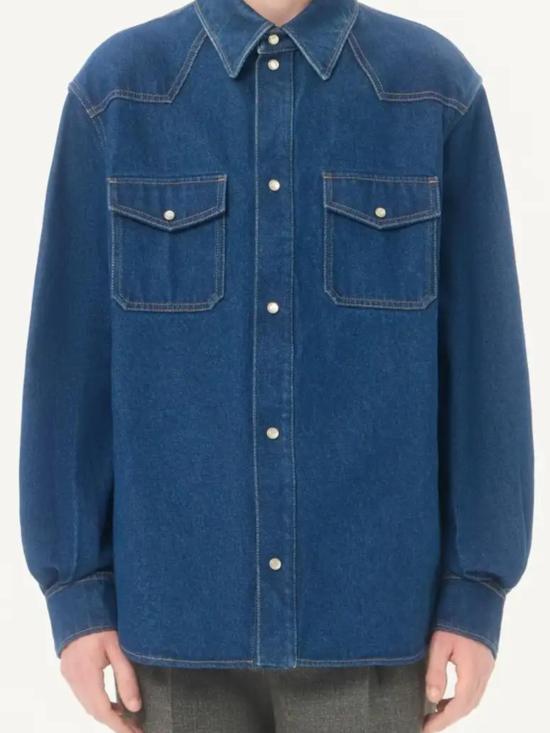 26FW 발렌티노 가라바니 셔츠 VDB13XBKP 558 DENIM BLUE - VALENTINO GARAVANI