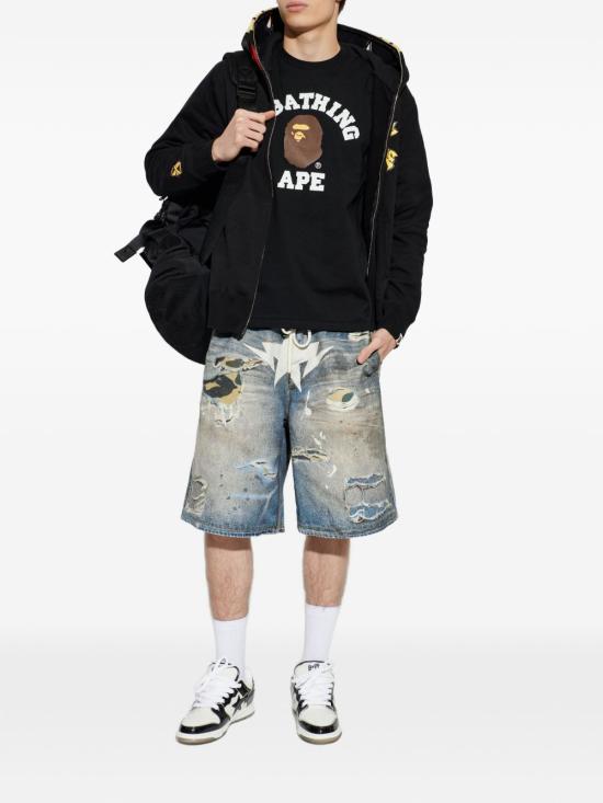 26SS 베이프 반팔 티셔츠 001TEM301001M BLACK - BAPE