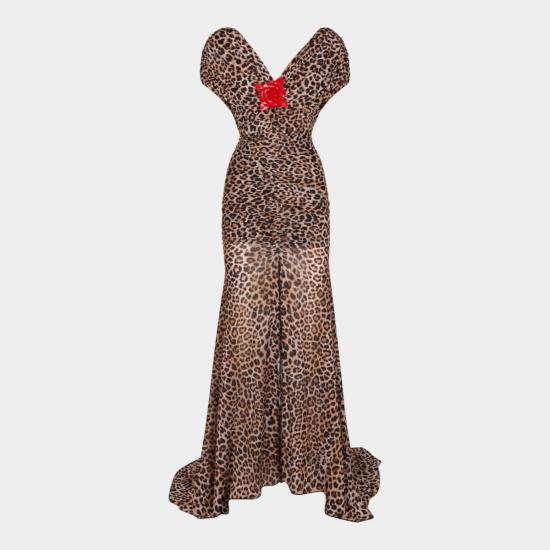 26FW 블루마린 미디 원피스 RF6074J1619 L9655 TOFFEE BROWN BLACK - BLUMARINE