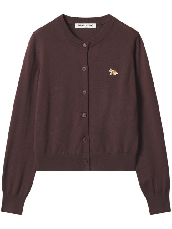 26FW 메종키츠네 베이비 폭스 메리노 레귤러 가디건 PW00502KT1181 0553 BROWN