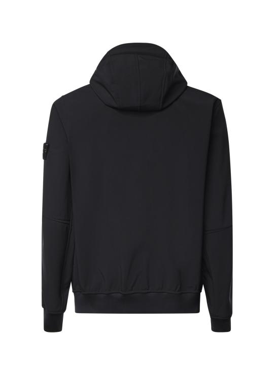 26FW 스톤 아일랜드 소프트 쉘-R_E.다이 테크놀로지 후드 자켓 윈드- 앤 워터-레지스턴트 멤브레인 L2S15Q100004 S0B22V0029 BLACK - STONE ISLAND