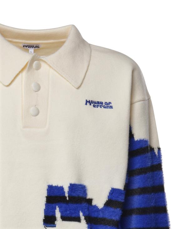 26FW 하우스 오브 에러스 폴로 티셔츠 HEFW26SW02708 8475 CREAM STRIPPED - HOUSE OF ERRORS