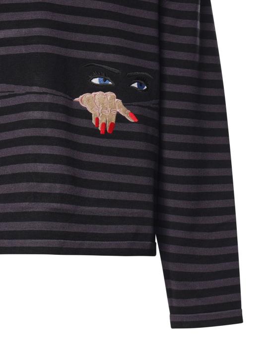 26FW 하우스 오브 에러스 폴로 티셔츠 HEFW26SW01012 0486 BLACK GREY - HOUSE OF ERRORS
