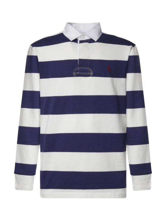 26FW 폴로 랄프로렌 아이코닉 럭비 셔츠 710717116 510 CREAM NAVY