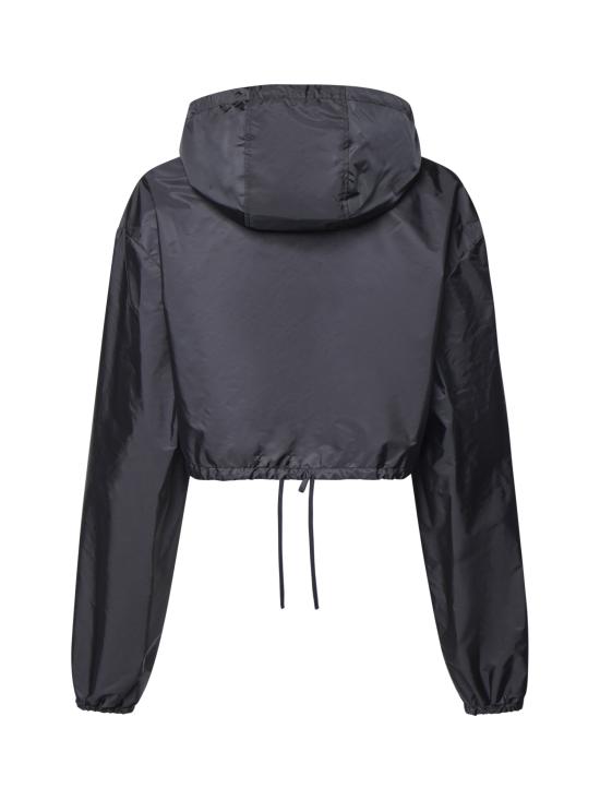 26FW 미우미우 크롭 리사이클 나일론 자켓 ML1597 148UF063H EMATITE - MIU MIU