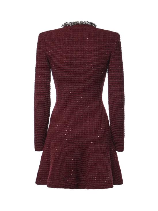 26FW 셀프 포트레이트 숏 원피스 SC26152S BU BURGUNDY - SELF PORTRAIT
