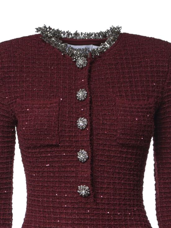 26FW 셀프 포트레이트 숏 원피스 SC26152S BU BURGUNDY - SELF PORTRAIT