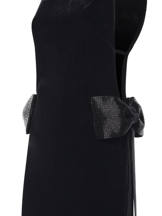 26FW 셀프 포트레이트 롱 원피스 SC26008X B BLACK - SELF PORTRAIT