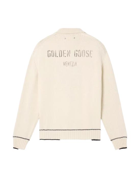 26FW 골든구스 폴로 티셔츠 GMP02822 P00267411560 HERITAGE WHITE - GOLDEN GOOSE
