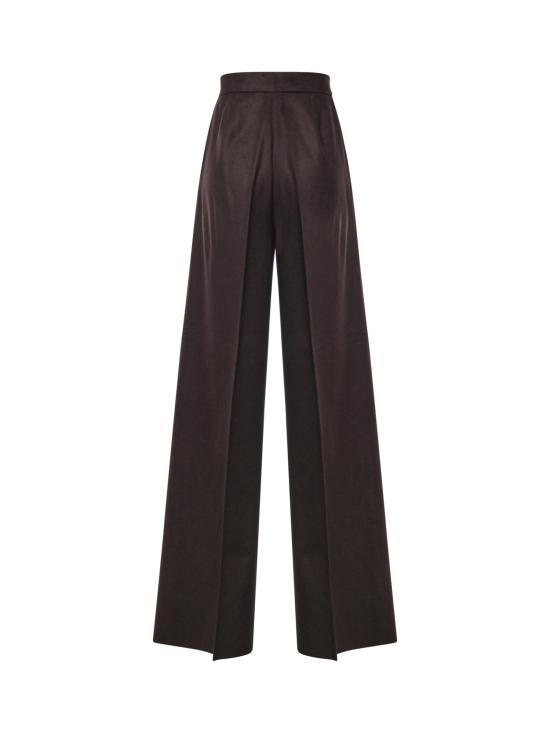 26FW 막스마라 와이드 레그 플란넬 팬츠 2621136022600 044 DARK BROWN - MAX MARA
