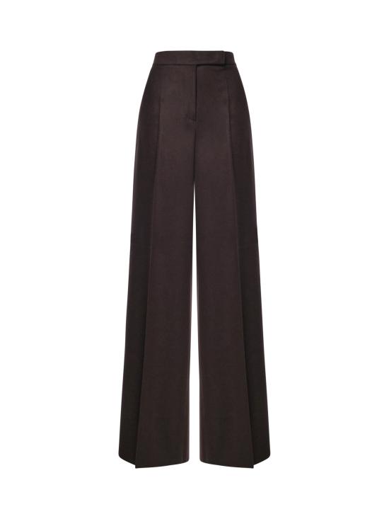 26FW 막스마라 와이드 레그 플란넬 팬츠 2621136022600 044 DARK BROWN