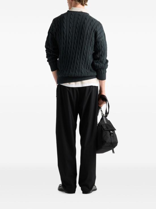 26FW 프라다 스트레이트 팬츠 SPH561SOOO19SO F0002 NERO - PRADA