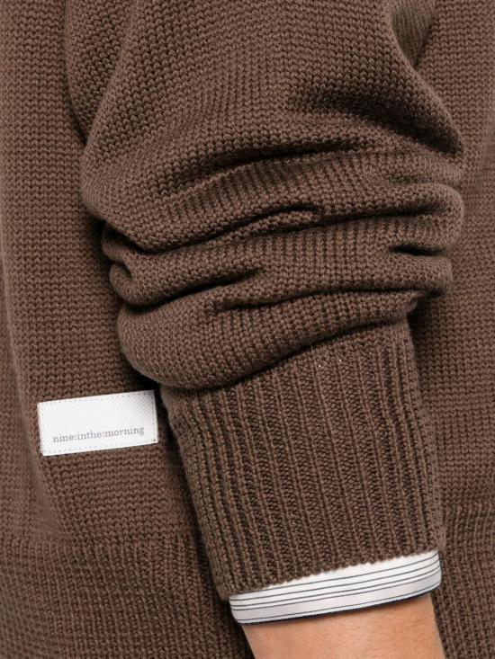 26FW 나인인더모닝 스웨터 9FW26OSC01T30 LEGNO MARRONE - NINE IN THE MORNING