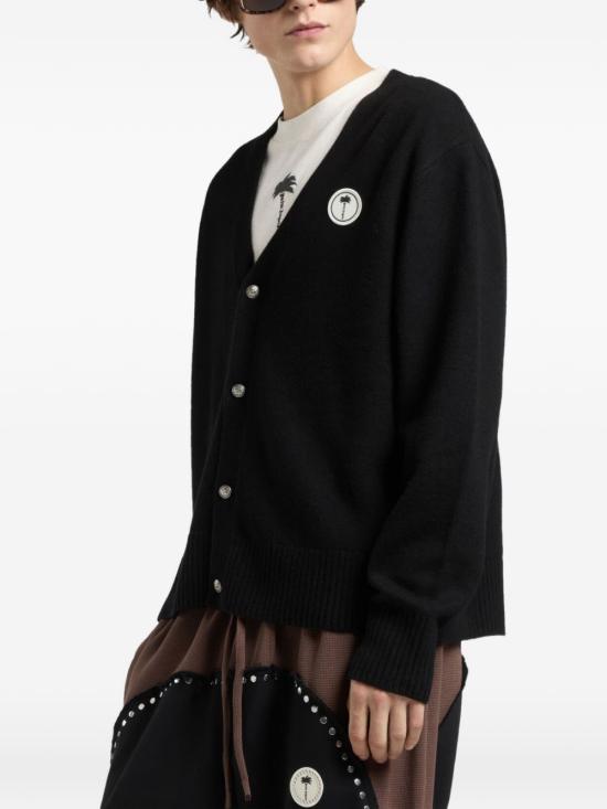 26FW 팜앤젤스 가디건 PAMHB01W26KN02 1003 BLACK - PALM ANGELS