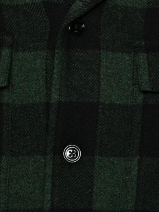 26FW 아미 셔츠 USH875 WV0220A258 BOTTLE GREEN BLACK - AMI