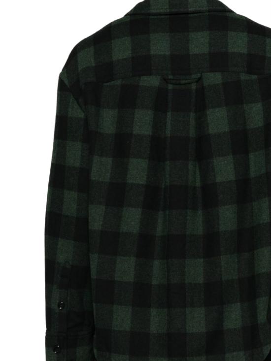 26FW 아미 셔츠 USH875 WV0220A258 BOTTLE GREEN BLACK - AMI