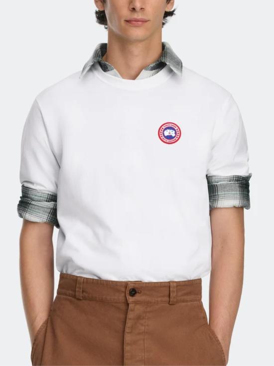 26FW 캐나다구스 반팔 티셔츠 1340M 9227 WHITE - CANADA GOOSE