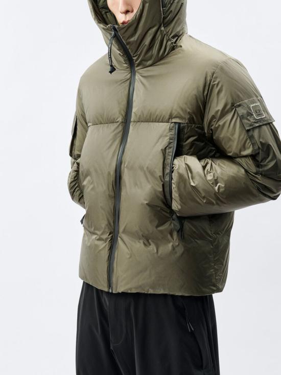 26FW 씨피 컴퍼니 메트로폴리스 시리즈 메트로쉴드 후드 다운 자켓 21CLOW038A 110467V661 GREEN - C.P. COMPANY