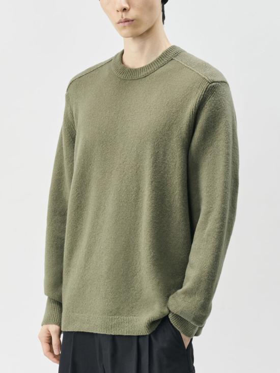 26FW 씨피 컴퍼니 크루넥 니트 스웨터 21CLKN010A 110778A661 GREEN - C.P. COMPANY