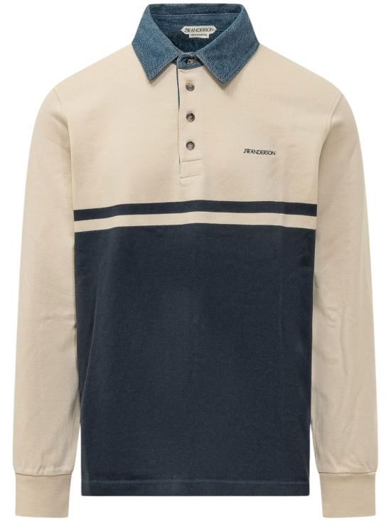 26FW JW앤더슨 폴로 티셔츠 JO0298 PG1938027 NAVY