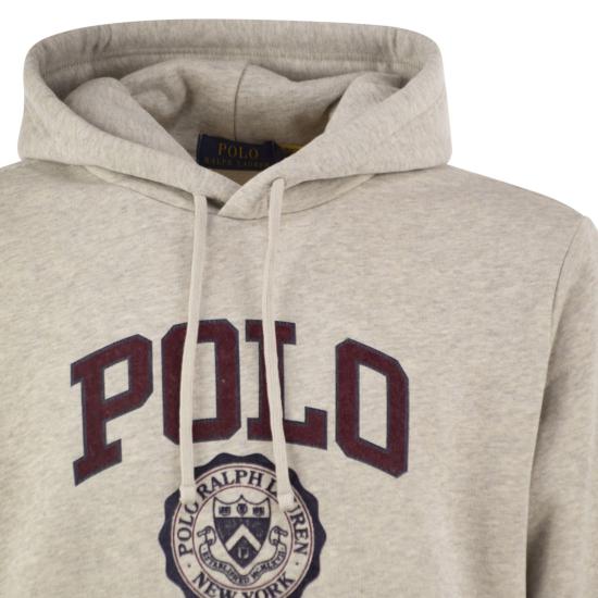 26FW 폴로 랄프로렌 후드 티셔츠 710B26149 LIGHT GREY - POLO RALPH LAUREN