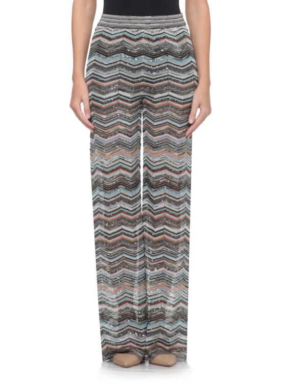 26FW 미소니 스트레이트 팬츠 DS26WI0K BK01KSSMSPO MULTICOLOR - MISSONI