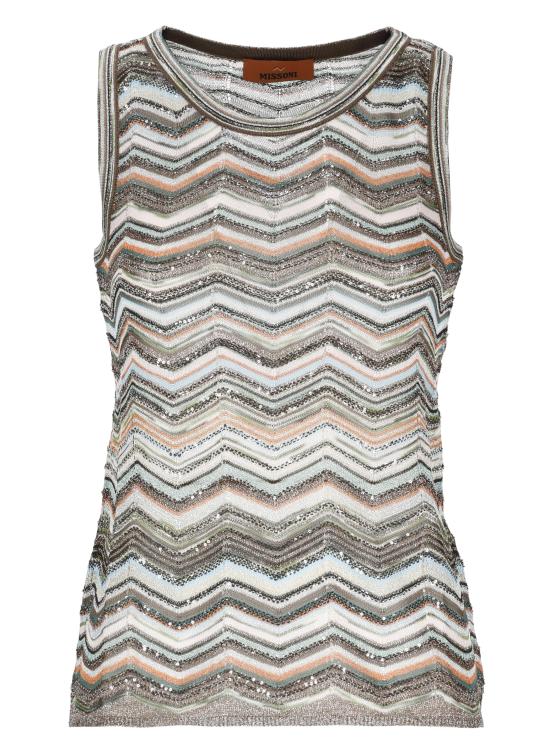 26FW 미소니 민소매 티셔츠 DS26WK0H BK01KSSMSPO MULTICOLOR