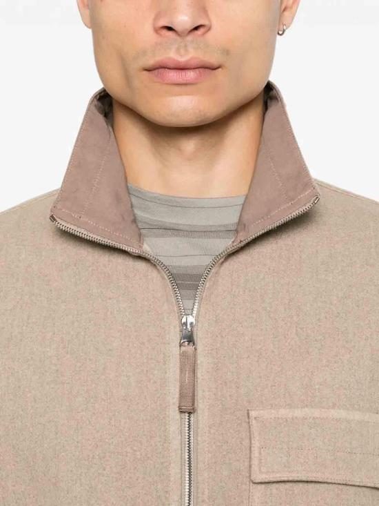  스톤 아일랜드 플라넬 오버셔츠 울 나일론 자켓 L2S151200033S0451V0094 BROWN - STONE ISLAND
