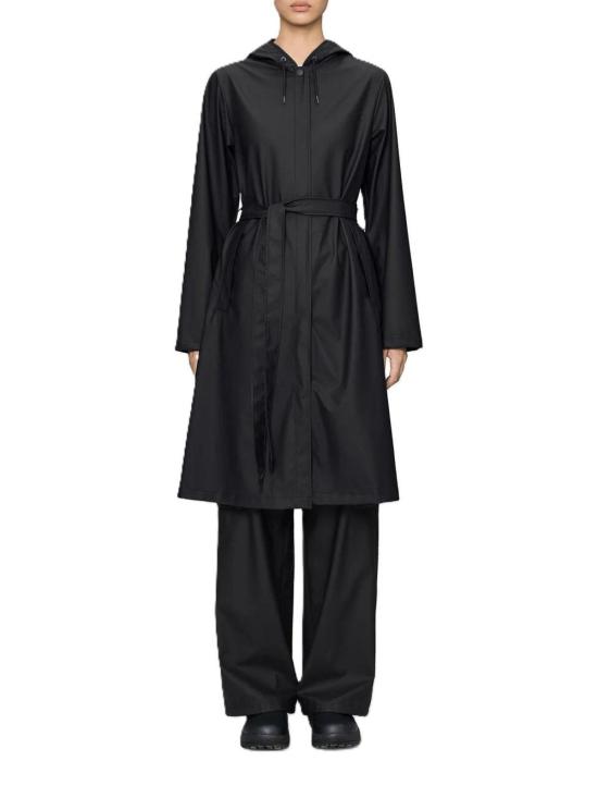 26FW 레인스 A라인 롱거 자켓 12040BLACK - RAINS