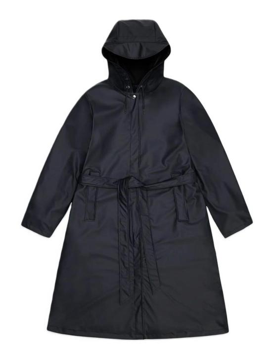 26FW 레인스 A라인 롱거 자켓 12040BLACK
