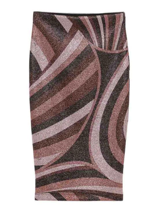 26FW 에밀리오푸치 미디 스커트 6UJV106U867011 DARK RED