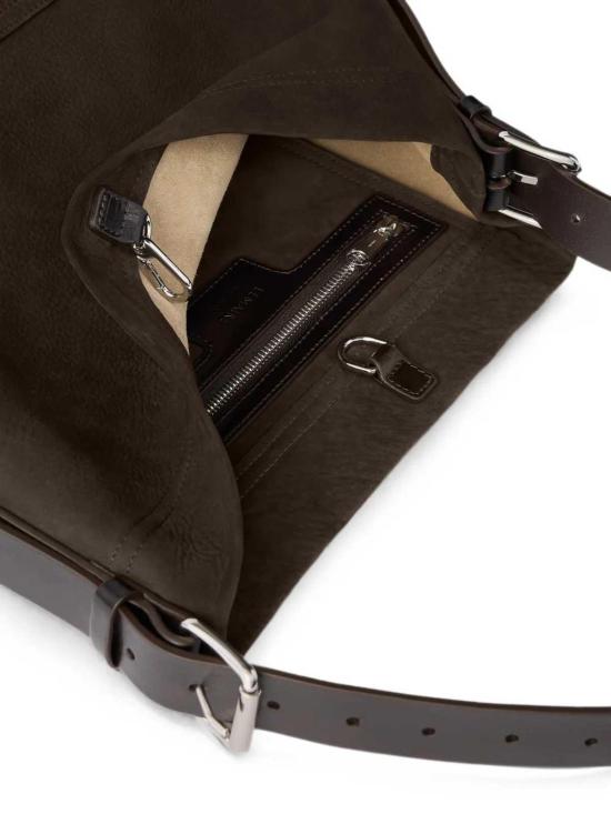 26FW 르메르 헤비 에코 코튼 캔버스 스몰 벨티드 토트백 BG0201LL0189BR007 BROWN - LEMAIRE