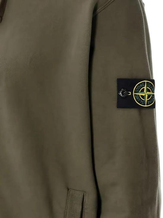 26FW 스톤 아일랜드 브러시드 오가닉 코튼 플리스 후드 집업 브러시드 오가닉 코튼 플리스 후드 집업 L2S156100067S0A20V005G - STONE ISLAND