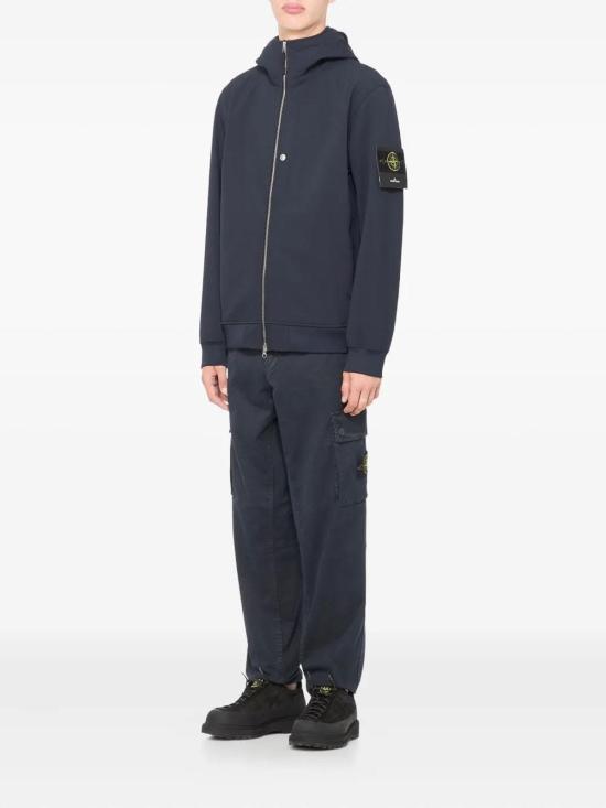 26FW 스톤 아일랜드 소프트 쉘-R_E.다이 테크놀로지 후드 자켓 윈드- 앤 워터-레지스턴트 멤브레인 L2S15Q100004S0B22V0020 DARK BLUE - STONE ISLAND