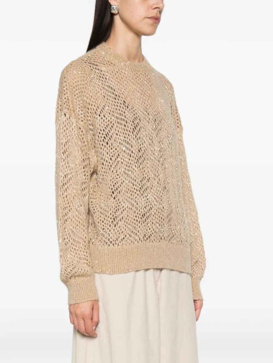 26FW 브루넬로 쿠치넬리 탑 MRG562500CEK10 BEIGE - BRUNELLO CUCINELLI