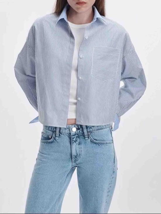 26FW 랙앤본 셔츠 RAFZ26FSMCOBLUMLTISTP LIGHT BLUE - RAG & BONE