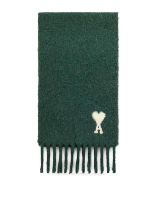 26FW 아미 알파카 아미 드 꾀흐 스카프 USF673AW0004312 GREEN